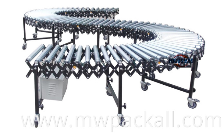 Factory New Type Top Sale Roller Conveyor /extendable flexible conveyor with power model and without power model